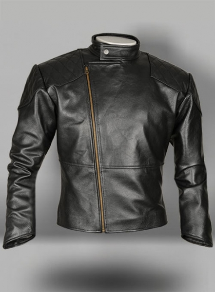 Thick Goat Black Leather Jacket # 614