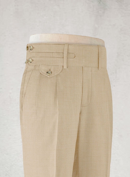 Napolean Khaki Double Gurkha Wool Trousers