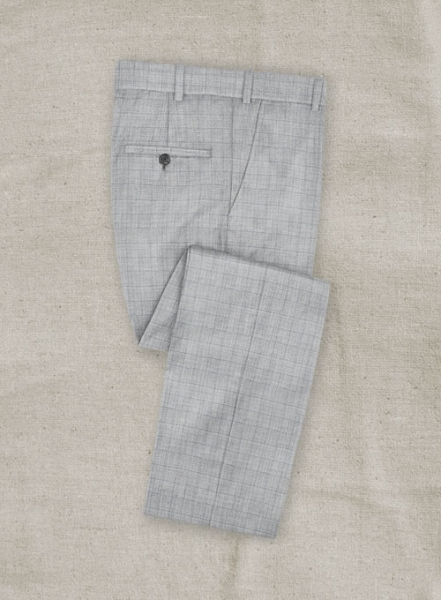 Stretch Boxy Light Gray Wool Suit