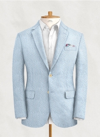 Solbiati Gingham Light Blue Seersucker Jacket