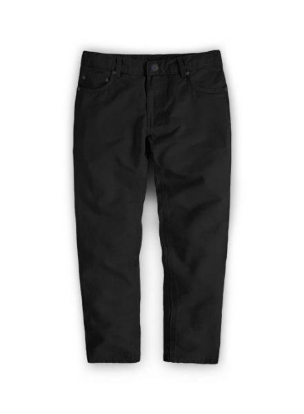 Kids Summer Weight Black Chino Jeans