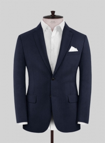 Napolean Birdseye Royal Blue Wool Jacket