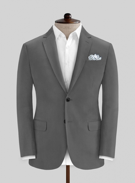 Stretch Summer Gray Chino Suit