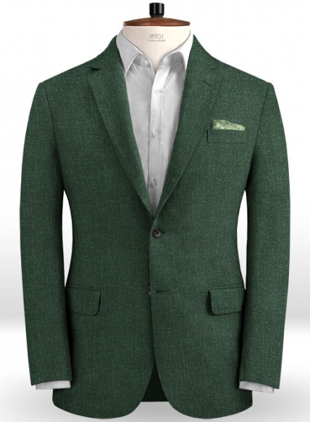 Solbiati Bottle Green Linen Suit