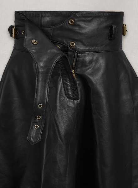 Cowboy Flare Leather Skirt - # 484