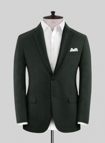 Scabal Dark Green Wool Jacket