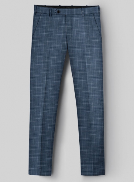 Napolean Tonia Blue Wool Pants