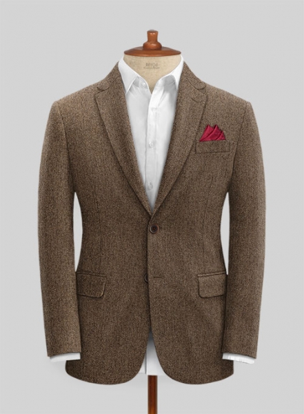 Rust Herringbone Tweed Suit