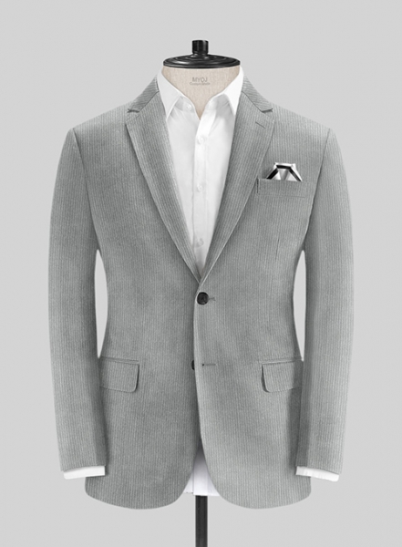 Light Gray Corduroy Suit