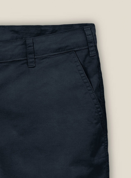 Dark Blue Stretch Chino Shorts