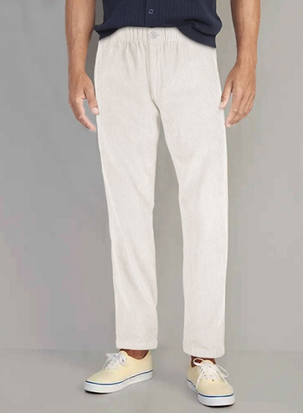 Easy Pants Ivory Corduroy