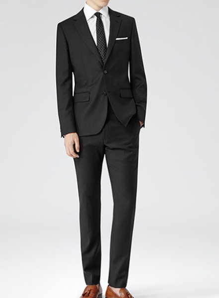 Black Merino Wool Suit