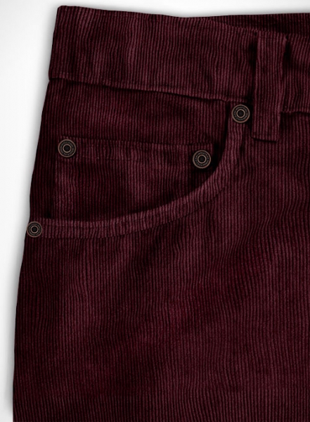 Wine Corduroy Jeans