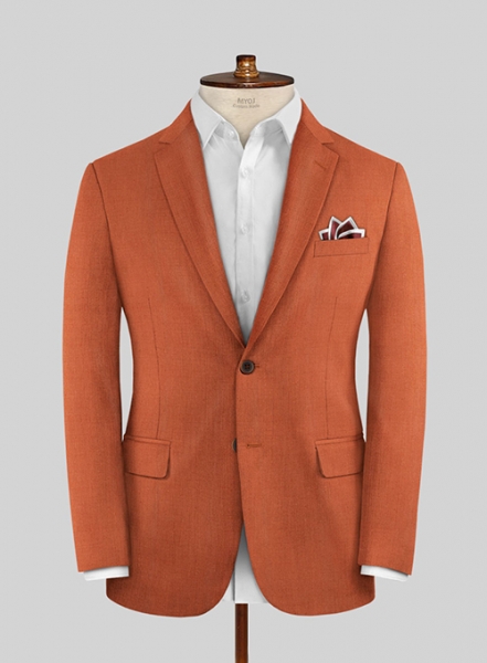 Napolean Runway Orange Wool Suit