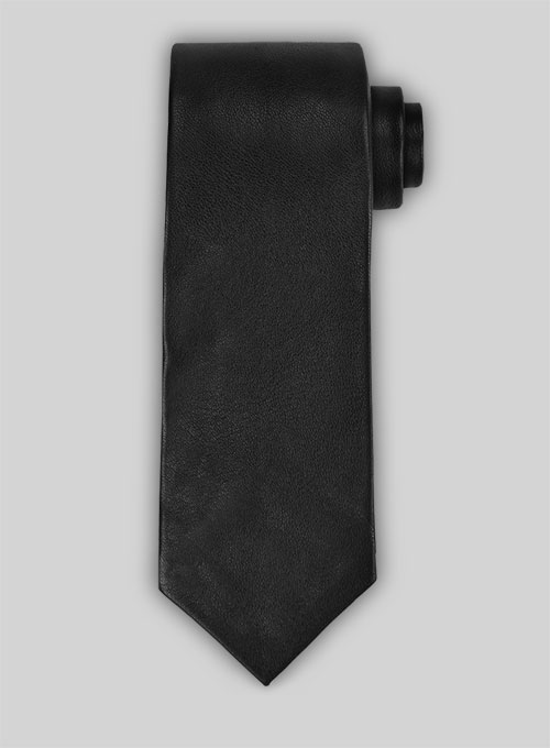 Black Leather Tie