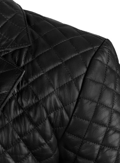 Bocelli Quilted Leather Blazer