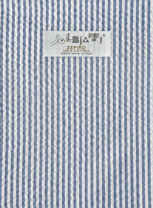 Solbiati Light Blue Seersucker Pants