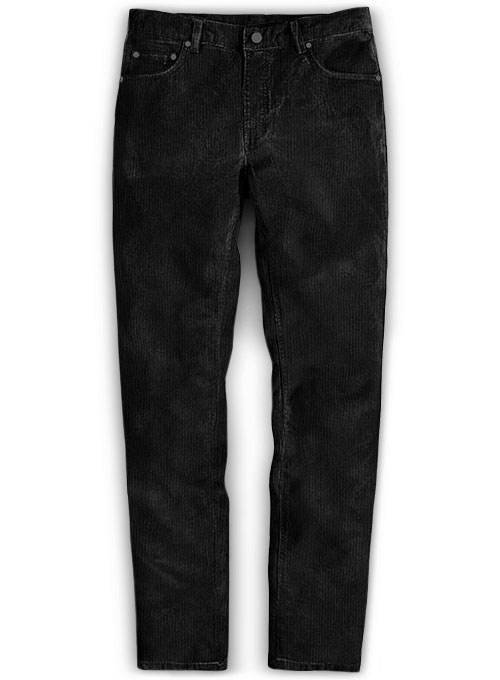 women's black corduroy jeans