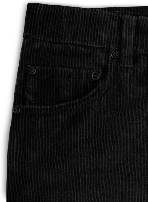 Black Corduroy Jeans - 8 Wales