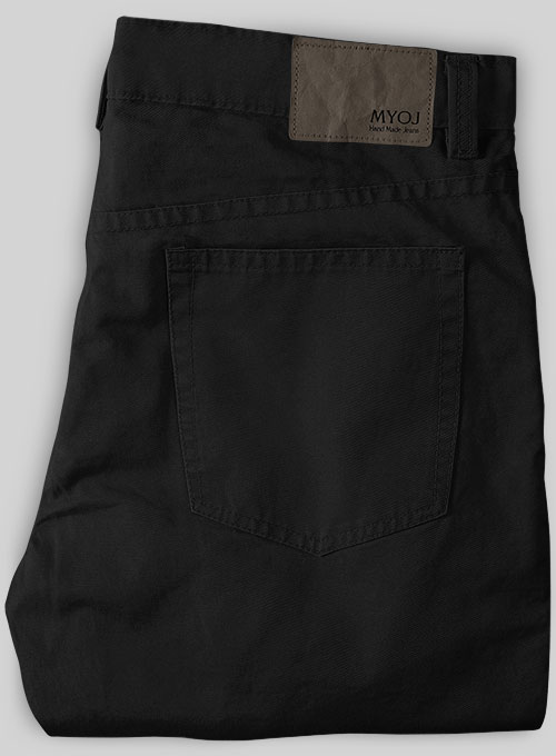 Black Cotton Power Stretch Chino Jeans