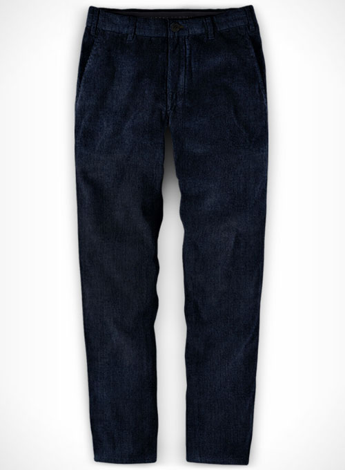 Blue Corduroy Trousers : Made To Measure Custom Jeans For Men & Women ...