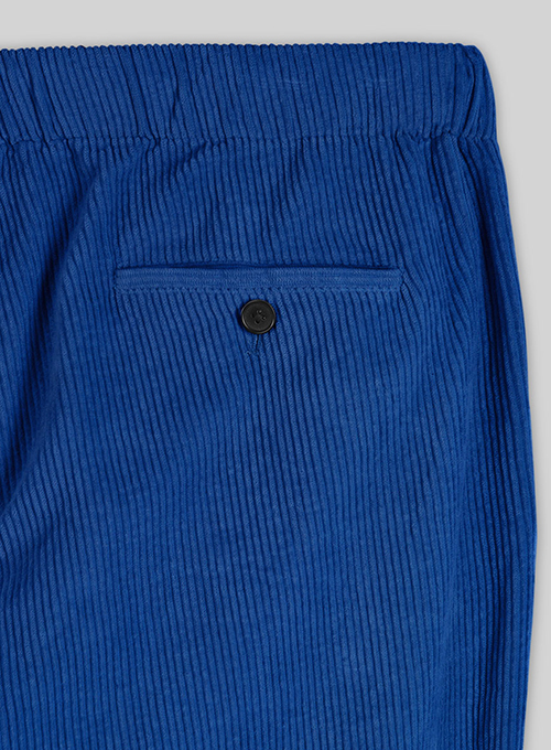 Easy Pants Bright Blue Corduroy