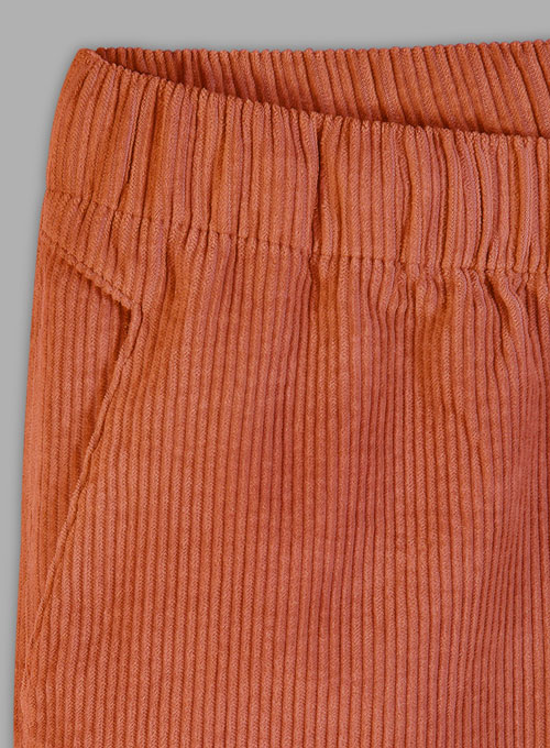 Easy Pants Burnt Orange Corduroy