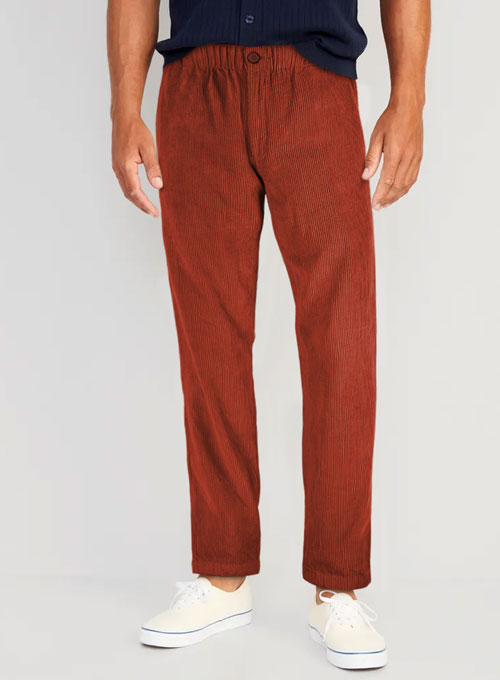 Easy Pants Burnt Sienna Corduroy