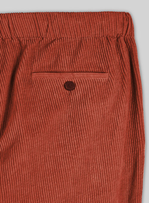 Easy Pants Burnt Sienna Corduroy