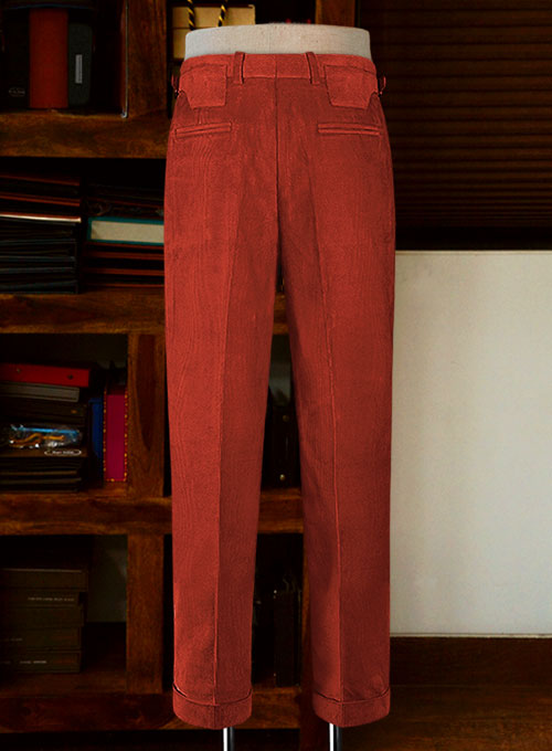 Burnt Sienna Colonel Corduroy Trousers