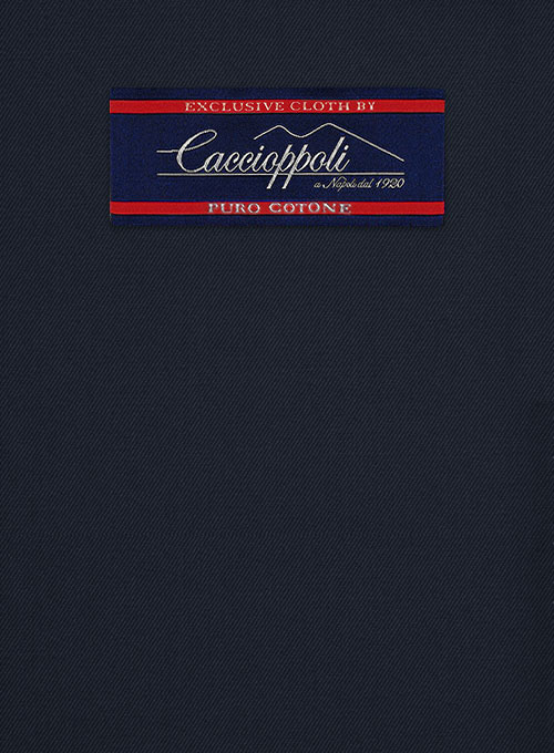 Caccioppoli Cotton Gabardine Navy Blue Pants