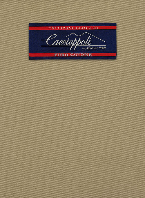 Caccioppoli Cotton Gabardine Khaki Pants