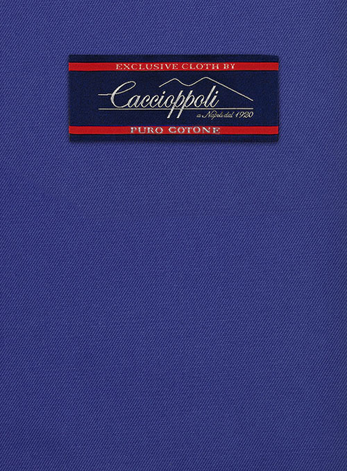 Caccioppoli Cotton Drill Cobalt Blue Pants