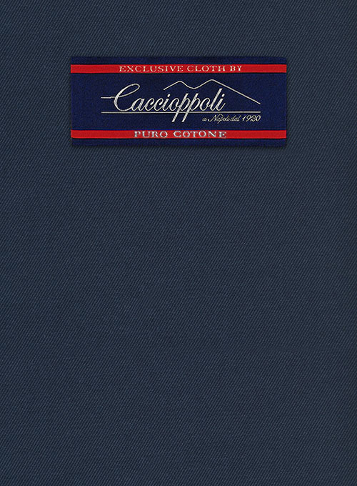 Caccioppoli Cotton Drill Deep Blue Pants