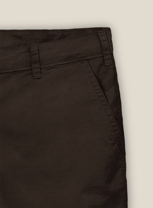 Caffe Brown Stretch Chino Shorts