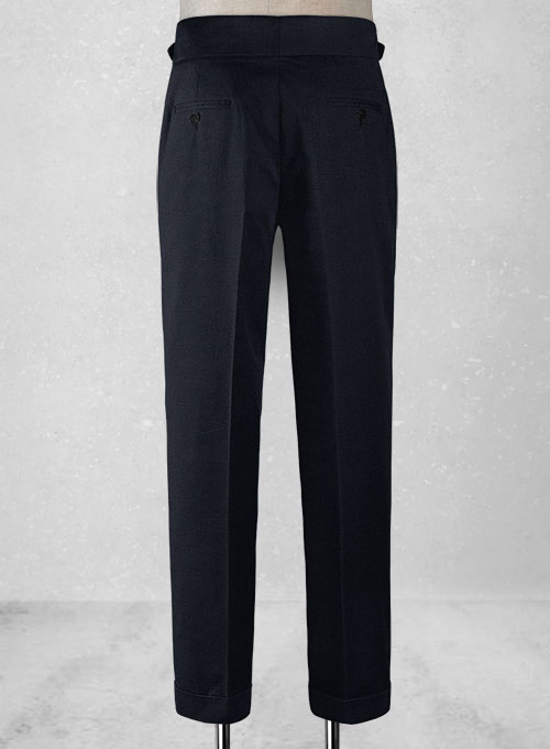 Dark Navy Blue Chino Gurkha Trousers