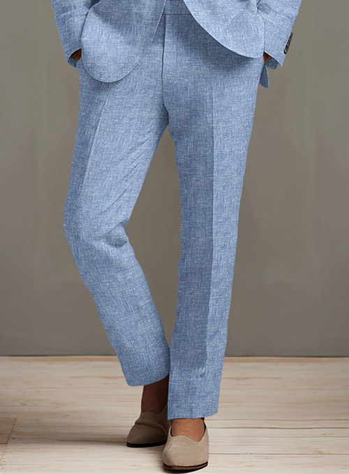 Desert Blue Linen Pants