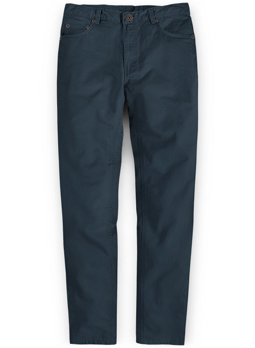 Dark Blue Stretch Chino Jeans : MakeYourOwnJeans®: Made To Measure ...