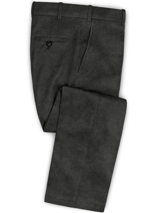 womens dark grey corduroy pants