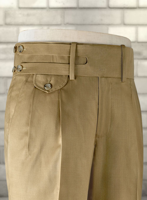 Double Gurkha Wool Trousers