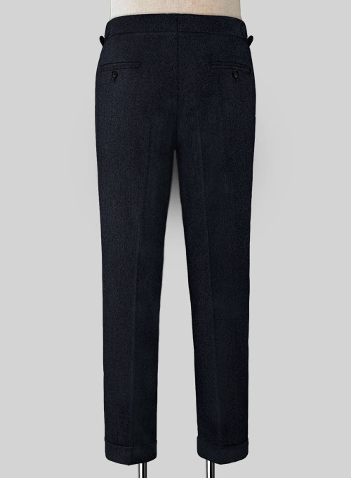 Deep Blue Heavy Highland Tweed Trousers