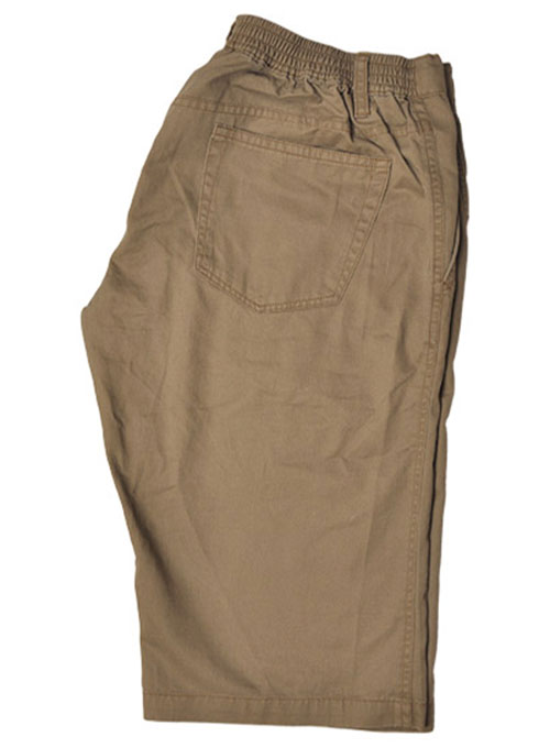 Drawstring Cotton Travel Shorts