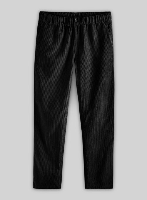 Easy Pants Black Corduroy