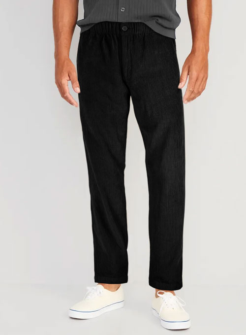 Easy Pants Black Corduroy