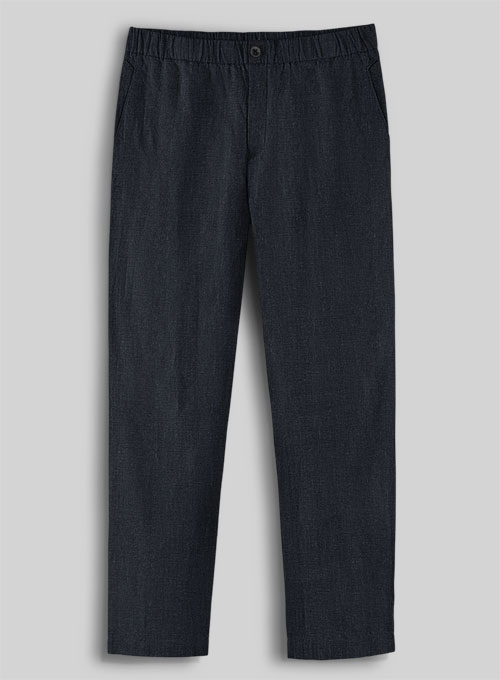 Easy Pants Dark Blue Pure Linen