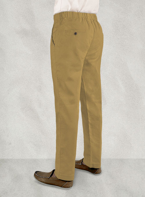 Easy Pants Khaki Cotton Canvas