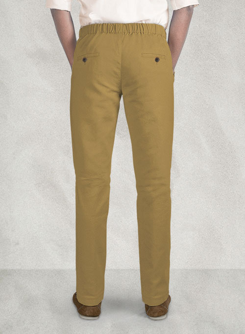 Easy Pants Khaki Cotton Canvas