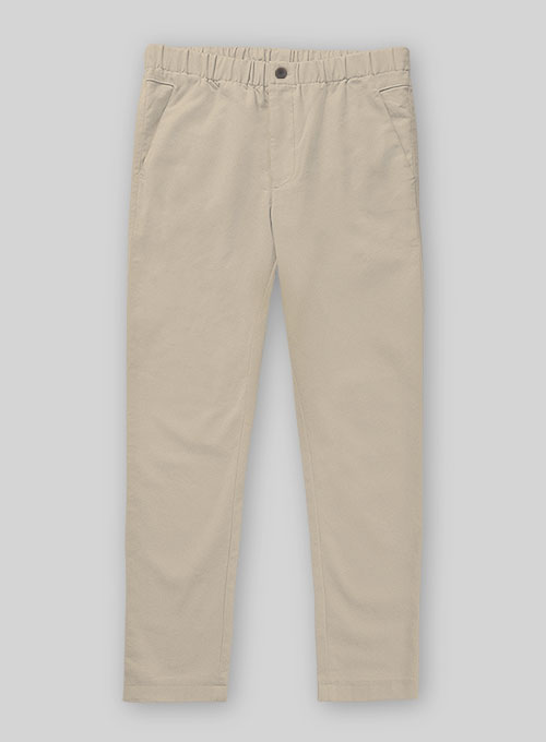 Easy Pants Sand Cotton Canvas