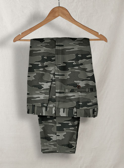 Gray Stretch Camo Pants