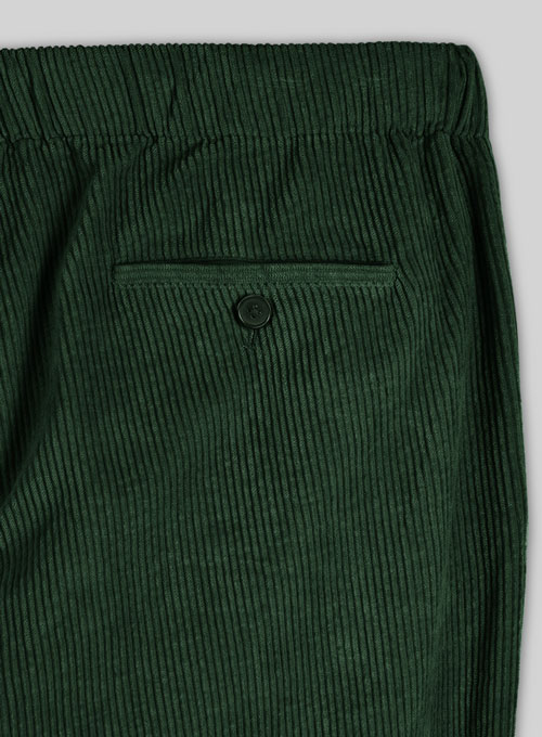 Easy Pants Green Corduroy